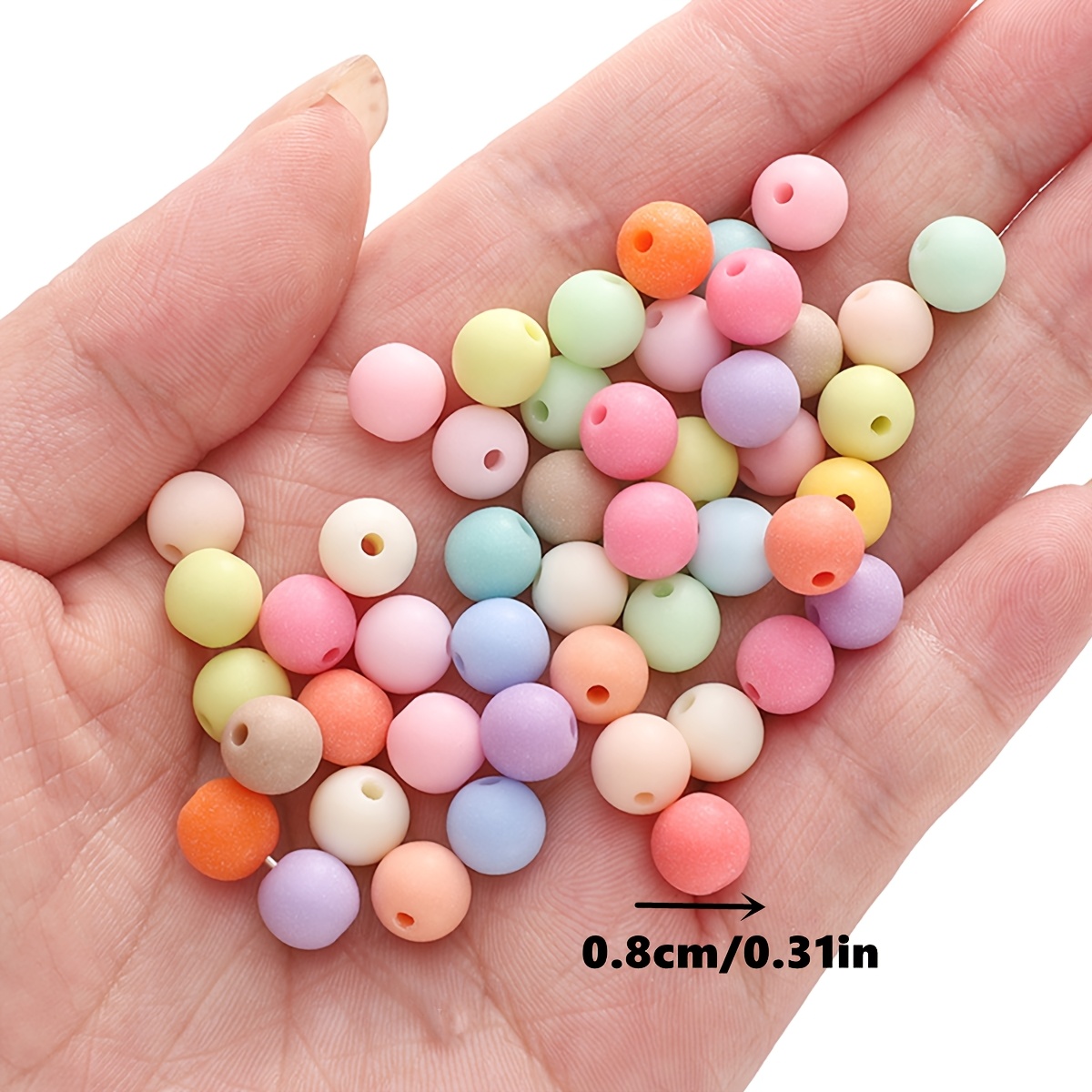 299pcs Frosted Acrylic Bead Set for Jewelry Making